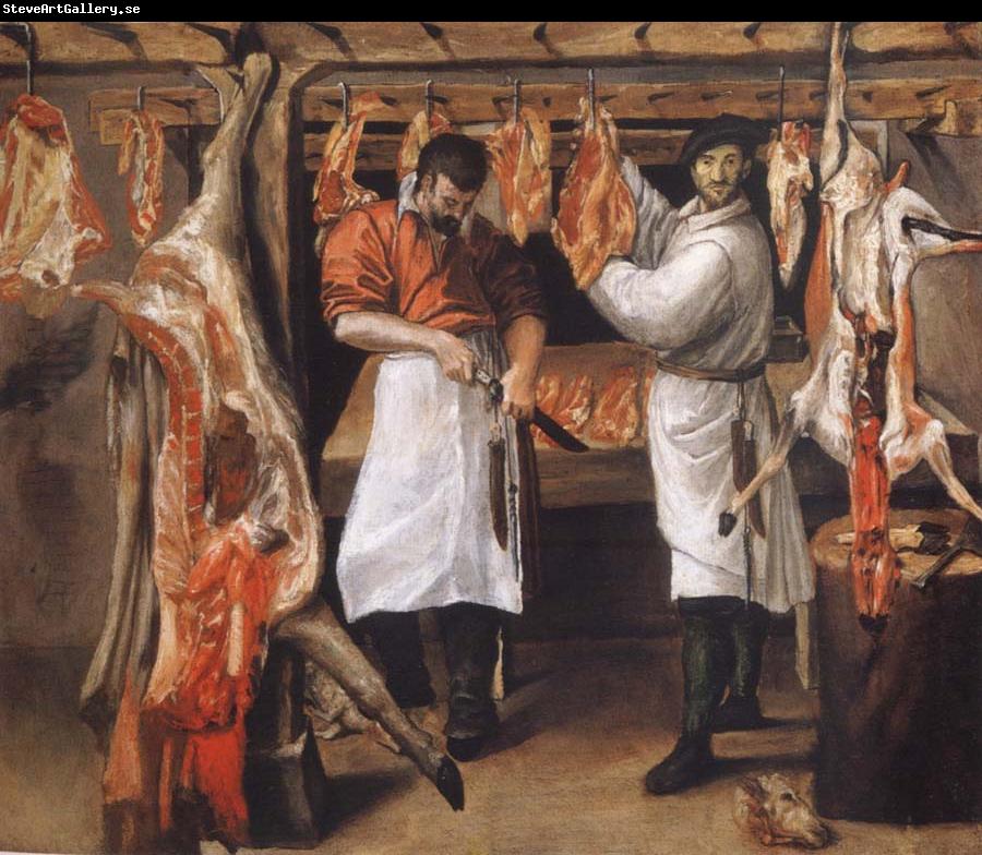 Annibale Carracci the butcher store